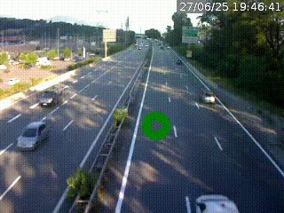 Caméra routière à hauteur des centres commerciaux et de la sortie 14 en direction d'Albertville