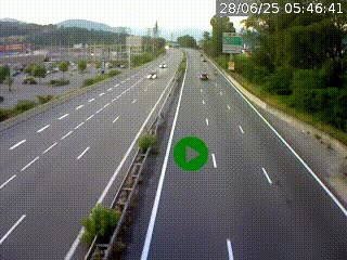 Caméra routière à hauteur des centres commerciaux et de la sortie 14 en direction d'Albertville