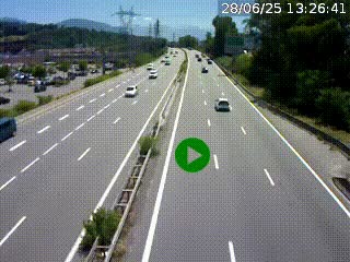 Caméra routière à hauteur des centres commerciaux et de la sortie 14 en direction d'Albertville