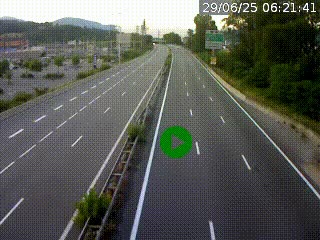 Caméra routière à hauteur des centres commerciaux et de la sortie 14 en direction d'Albertville