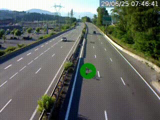 Caméra routière à hauteur des centres commerciaux et de la sortie 14 en direction d'Albertville