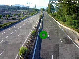 Caméra routière à hauteur des centres commerciaux et de la sortie 14 en direction d'Albertville