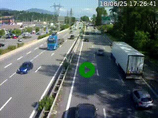 <h2>Caméra routière à hauteur des centres commerciaux et de la sortie 14 en direction d'Albertville</h2>