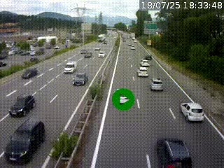 <h2>Caméra routière à hauteur des centres commerciaux et de la sortie 14 en direction d'Albertville</h2>