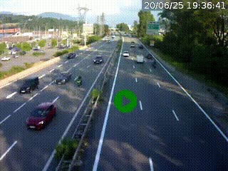 <h2>Caméra routière à hauteur des centres commerciaux et de la sortie 14 en direction d'Albertville</h2>