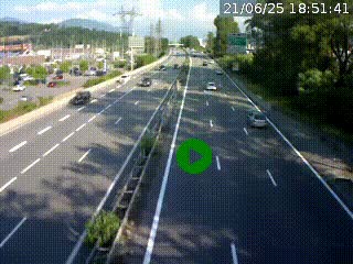 <h2>Caméra routière à hauteur des centres commerciaux et de la sortie 14 en direction d'Albertville</h2>