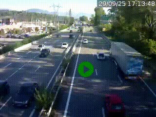 <h2>Caméra routière à hauteur des centres commerciaux et de la sortie 14 en direction d'Albertville</h2>