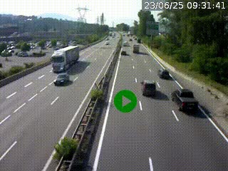 <h2>Caméra routière à hauteur des centres commerciaux et de la sortie 14 en direction d'Albertville</h2>