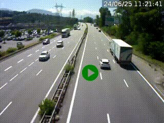 <h2>Caméra routière à hauteur des centres commerciaux et de la sortie 14 en direction d'Albertville</h2>