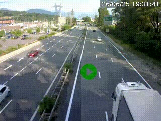 <h2>Caméra routière à hauteur des centres commerciaux et de la sortie 14 en direction d'Albertville</h2>