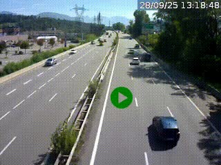 <h2>Caméra routière à hauteur des centres commerciaux et de la sortie 14 en direction d'Albertville</h2>