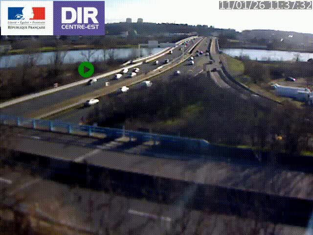 Webcam autoroute sur A450 à Pierre-Bénite en direction de Lyon et de l'autoroute A7