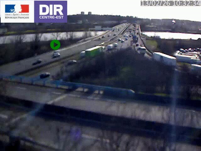 <h2>Webcam autoroute sur A450 à Pierre-Bénite en direction de Lyon et de l'autoroute A7</h2>