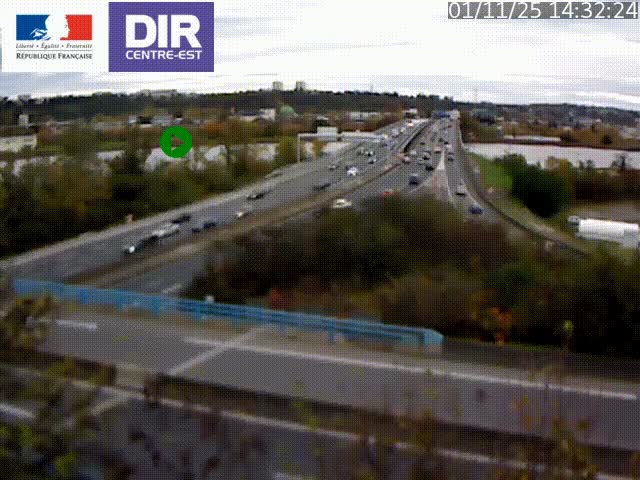 <h2>Webcam autoroute sur A450 à Pierre-Bénite en direction de Lyon et de l'autoroute A7</h2>