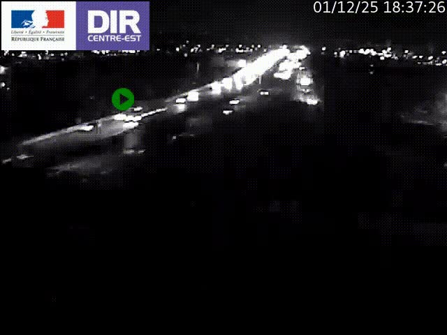 Clone of Caméra de circulation sur A7 à Lyon Perrache vers Marseille, le long du Rhône