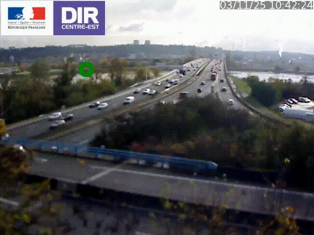 <h2>Webcam autoroute sur A450 à Pierre-Bénite en direction de Lyon et de l'autoroute A7</h2>