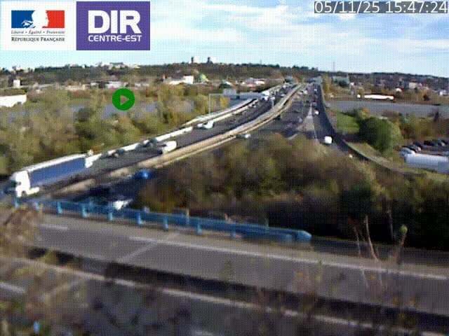 <h2>Webcam autoroute sur A450 à Pierre-Bénite en direction de Lyon et de l'autoroute A7</h2>
