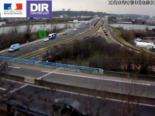 <h2>Webcam autoroute sur A450 à Pierre-Bénite en direction de Lyon et de l'autoroute A7</h2>