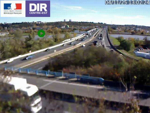 <h2>Webcam autoroute sur A450 à Pierre-Bénite en direction de Lyon et de l'autoroute A7</h2>