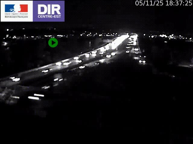Webcam autoroute sur A450 à Pierre-Bénite en direction de Lyon et de l'autoroute A7