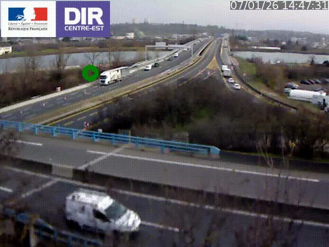 <h2>Webcam autoroute sur A450 à Pierre-Bénite en direction de Lyon et de l'autoroute A7</h2>