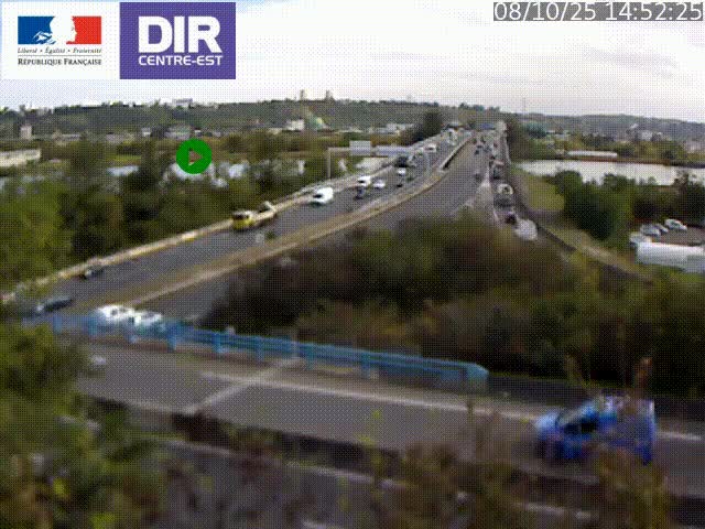 <h2>Webcam autoroute sur A450 à Pierre-Bénite en direction de Lyon et de l'autoroute A7</h2>