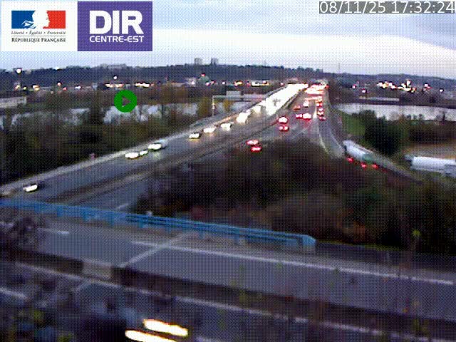 <h2>Webcam autoroute sur A450 à Pierre-Bénite en direction de Lyon et de l'autoroute A7</h2>