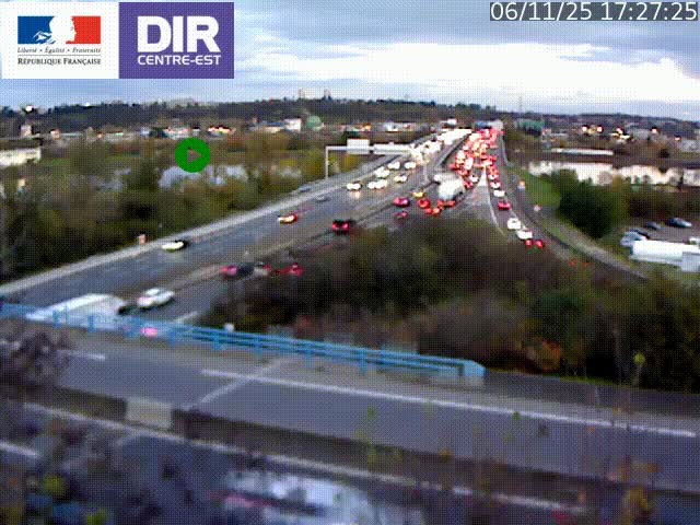 <h2>Webcam autoroute sur A450 à Pierre-Bénite en direction de Lyon et de l'autoroute A7</h2>