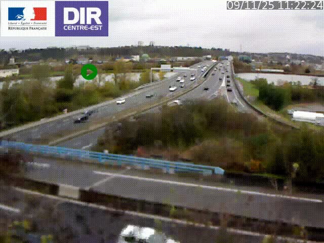 <h2>Webcam autoroute sur A450 à Pierre-Bénite en direction de Lyon et de l'autoroute A7</h2>
