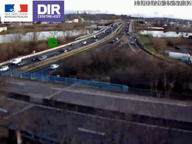 Webcam autoroute sur A450 à Pierre-Bénite en direction de Lyon et de l'autoroute A7