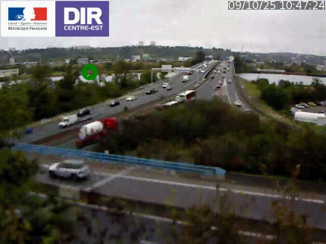 <h2>Webcam autoroute sur A450 à Pierre-Bénite en direction de Lyon et de l'autoroute A7</h2>