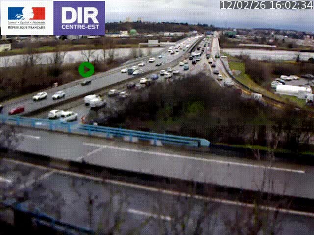 <h2>Webcam autoroute sur A450 à Pierre-Bénite en direction de Lyon et de l'autoroute A7</h2>