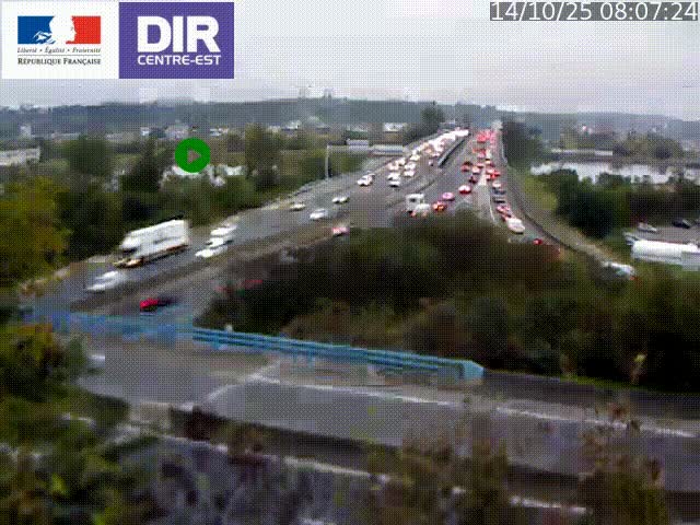 <h2>Webcam autoroute sur A450 à Pierre-Bénite en direction de Lyon et de l'autoroute A7</h2>
