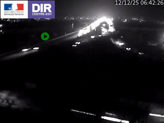 Clone of Caméra de circulation sur A7 à Lyon Perrache vers Marseille, le long du Rhône