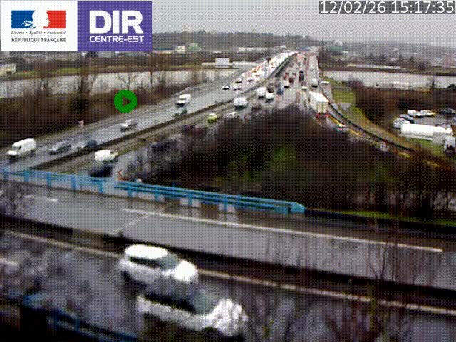 Webcam autoroute sur A450 à Pierre-Bénite en direction de Lyon et de l'autoroute A7