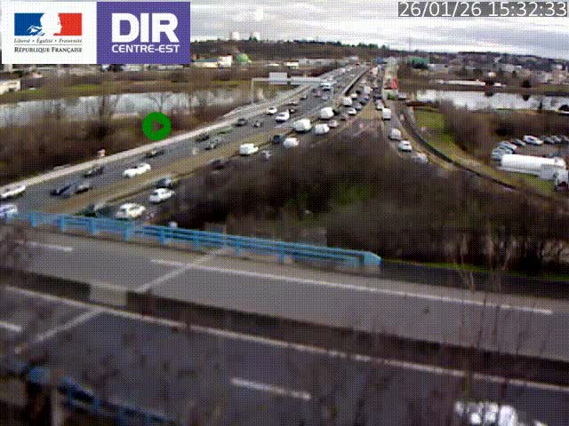 <h2>Clone of Caméra de circulation sur A7 à Lyon Perrache vers Marseille, le long du Rhône</h2>
