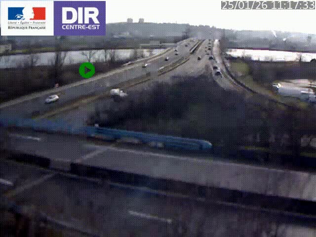 <h2>Webcam autoroute sur A450 à Pierre-Bénite en direction de Lyon et de l'autoroute A7</h2>