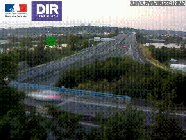 Webcam autoroute sur A450 à Pierre-Bénite en direction de Lyon et de l'autoroute A7