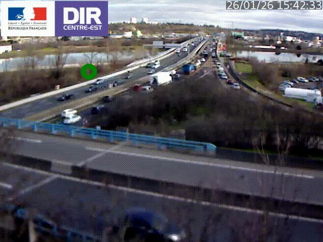 <h2>Webcam autoroute sur A450 à Pierre-Bénite en direction de Lyon et de l'autoroute A7</h2>