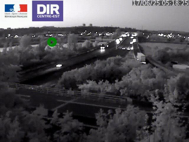 Webcam autoroute sur A450 à Pierre-Bénite en direction de Lyon et de l'autoroute A7