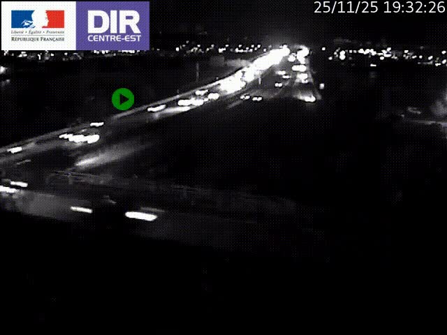 Clone of Caméra de circulation sur A7 à Lyon Perrache vers Marseille, le long du Rhône