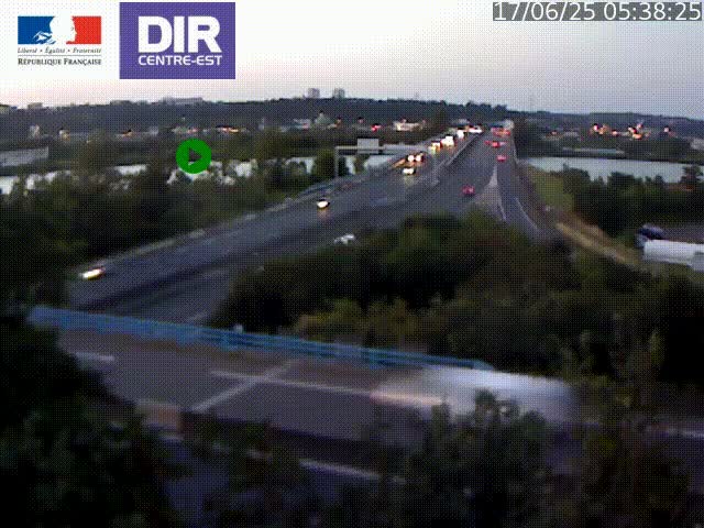 Webcam autoroute sur A450 à Pierre-Bénite en direction de Lyon et de l'autoroute A7