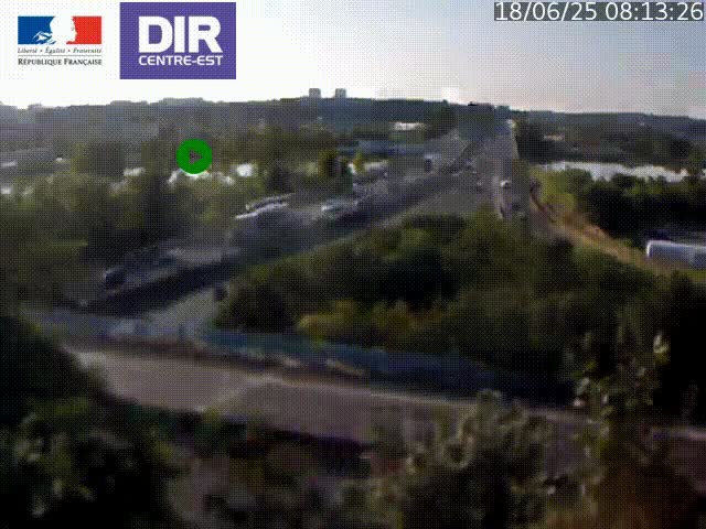 Webcam autoroute sur A450 à Pierre-Bénite en direction de Lyon et de l'autoroute A7