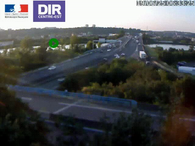 Webcam autoroute sur A450 à Pierre-Bénite en direction de Lyon et de l'autoroute A7
