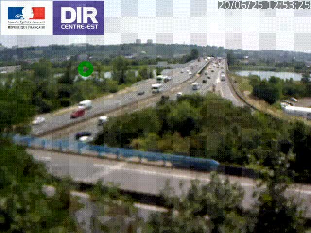 Webcam autoroute sur A450 à Pierre-Bénite en direction de Lyon et de l'autoroute A7