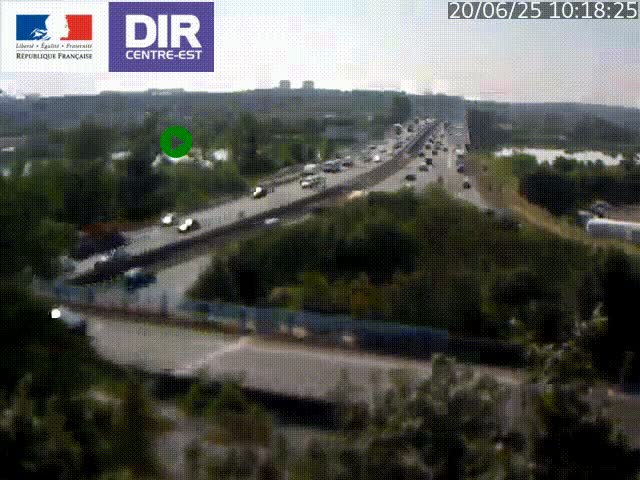 Webcam autoroute sur A450 à Pierre-Bénite en direction de Lyon et de l'autoroute A7
