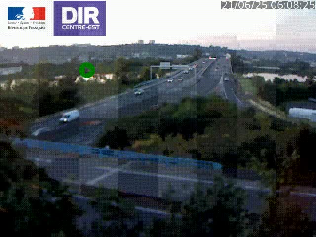 Webcam autoroute sur A450 à Pierre-Bénite en direction de Lyon et de l'autoroute A7