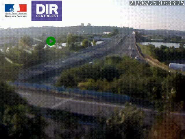Webcam autoroute sur A450 à Pierre-Bénite en direction de Lyon et de l'autoroute A7