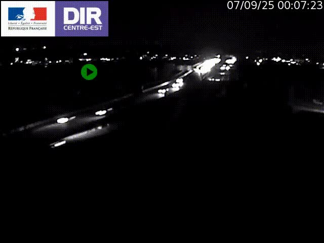 Webcam autoroute sur A450 à Pierre-Bénite en direction de Lyon et de l'autoroute A7