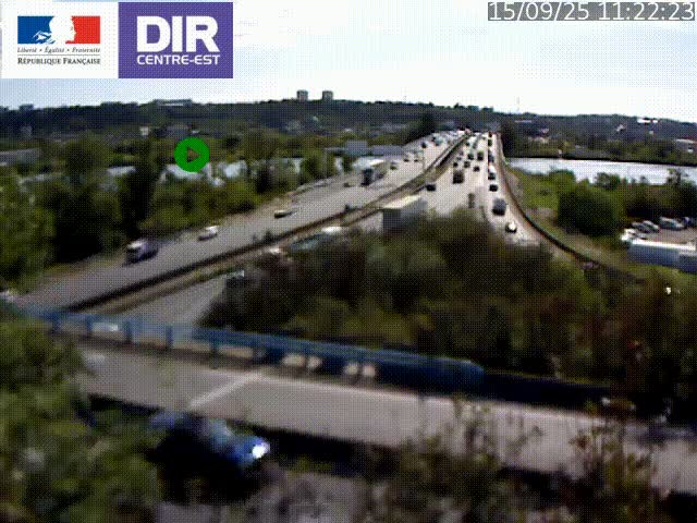 Webcam autoroute sur A450 à Pierre-Bénite en direction de Lyon et de l'autoroute A7